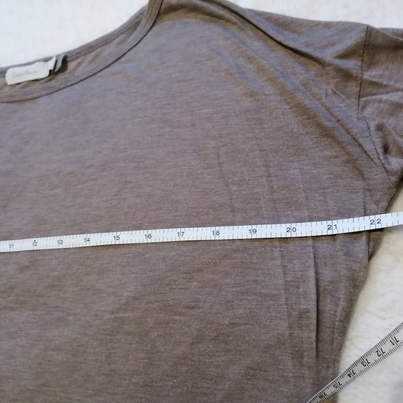 Costa Blanca, size S, beige semi-sheer top - Picture 7 of 9